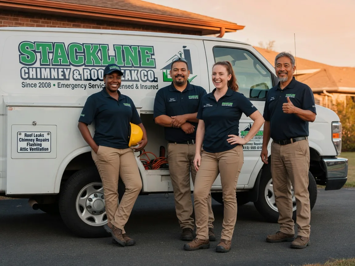 Chimney flashing repair company in Arp, TX